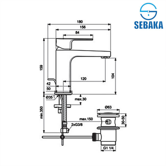 خلاط حوض سيرافاين دى مع طابق وفايظ BC686AA من ايديال ستاندرد IdealStandard CERAFINE D خلاط حوض سيرافاين دى مع طابق وفايظ BC686AA من ايديال ستاندرد IdealStandard CERAFINE D