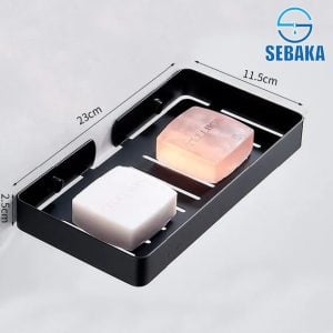 صبانة-استانلس-اسود-كبيرة-حامل-صابون-لوكس-304-