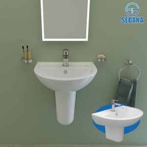حوض روزيتا 60/55/45سم ساني بيور - 034555XX00 / 034560XX00 Rosetta SANIPURE