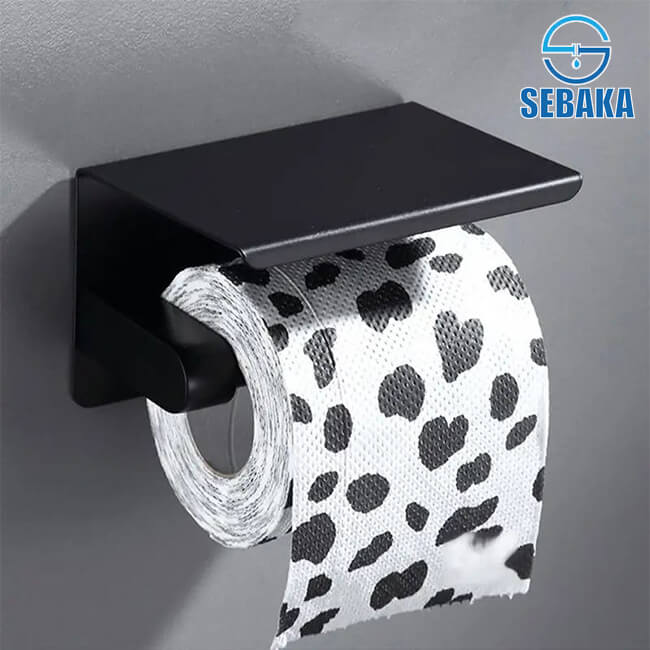 وراقة حائطية اسود استانلس حامل مناديل برف لمختلف الأغراض Paper Holder ULTRA Black وراقة حائطية اسود استانلس حامل مناديل برف لمختلف الأغراض Paper Holder ULTRA Black