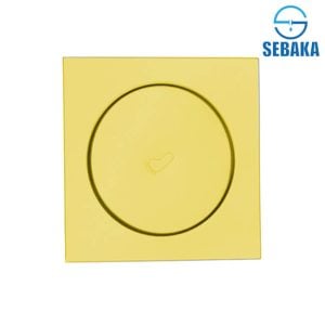 غطاء بلاعة تاتش 20*20 سم باللون الذهبي - غطاء بيبة - لوكس