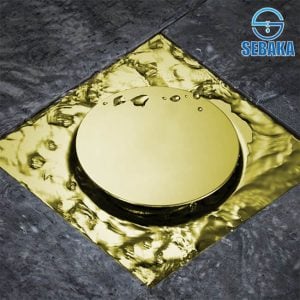 غطاء بلاعة تاتش 20*20 سم باللون الذهبي - غطاء بيبة - لوكس