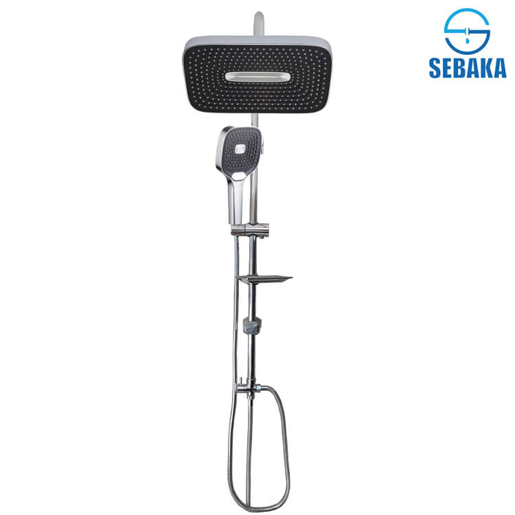 عامود مسطرة الدش بريميوم Premium Shower 2x1 بالرأس المستطيل الكبير عامود مسطرة الدش بريميوم Premium Shower 2x1 بالرأس المستطيل الكبير