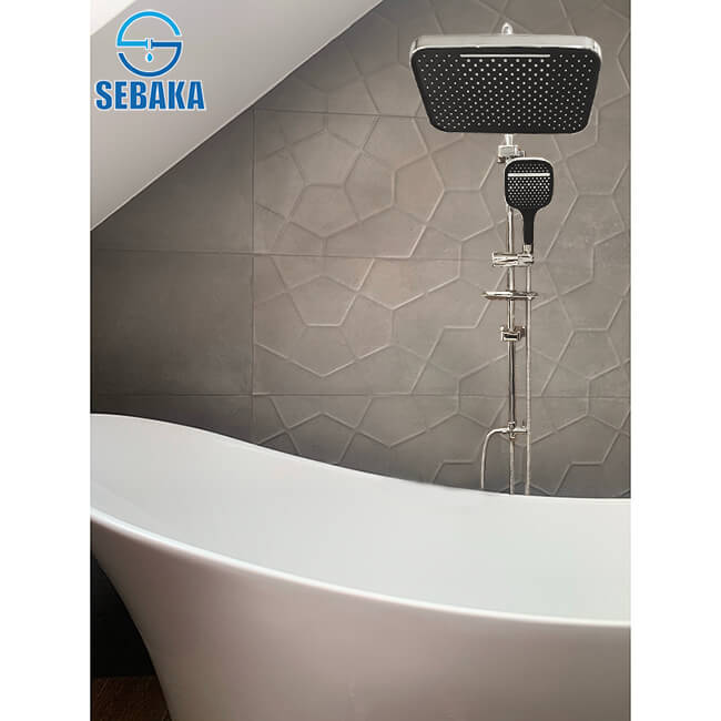 عامود مسطرة الدش نياجرا Niagara Shower 2x1 بالرأس المستطيل الكبير و الشريط المائي عامود مسطرة الدش نياجرا Niagara Shower 2x1 بالرأس المستطيل الكبير و الشريط المائي