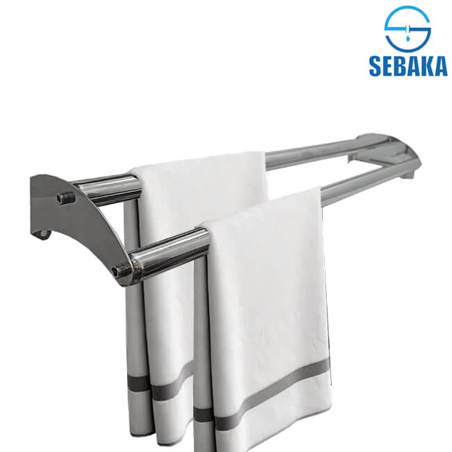 فواطة مجوز كيرف استانلس Double Towel bar Curve فواطة مجوز كيرف استانلس Double Towel bar Curve