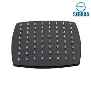 طاسة الدش كيرف 30*30 سم اسود بامب مربع استانلس 304 تقيلة متحركة ( بدون مخرج )