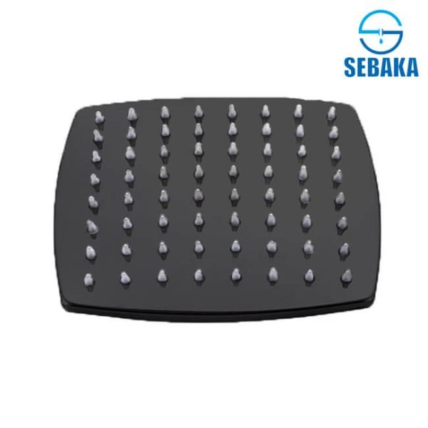 طاسة الدش كيرف 30*30 سم اسود بامب مربع استانلس 304 تقيلة متحركة ( بدون مخرج )