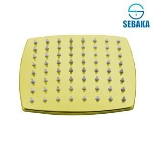 طاسة الدش كيرف 30*30 سم ذهبي بامب مربع استانلس 304 تقيلة متحركة ( بدون مخرج )