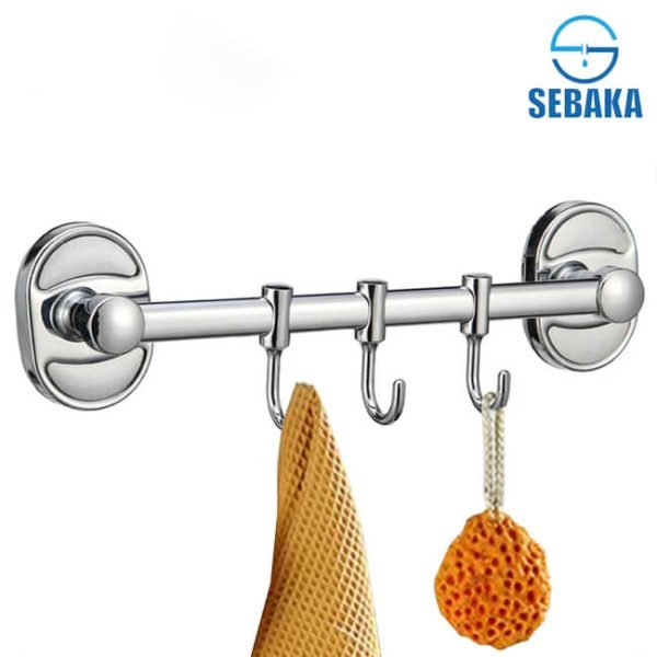 شماعة 3 عليقات متحركة للأغراض المختلفة بطول 35 سم Robe Hook