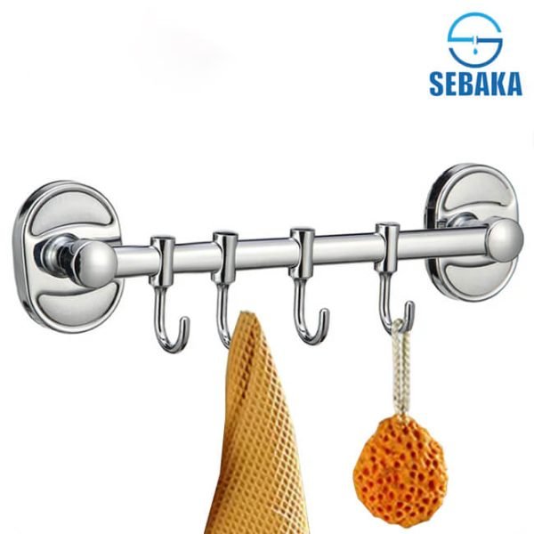 شماعة 4 عليقات متحركة للأغراض المختلفة بطول 38 سم Robe Hook