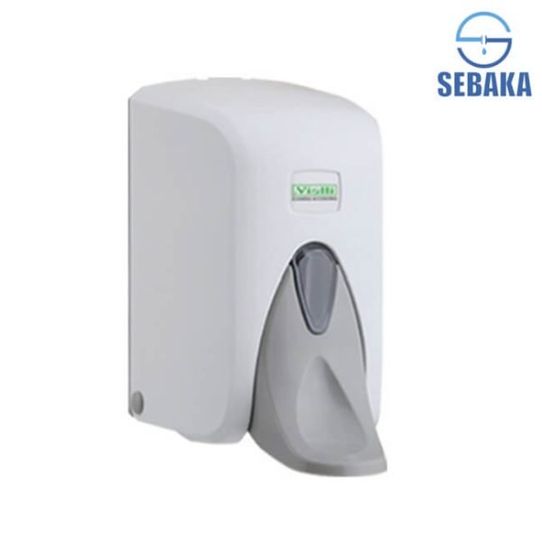 خزان صابون فيالي أبيض بالضاغط الطويل 500 مم Soap Dispenser S5M - Made in Turkey
