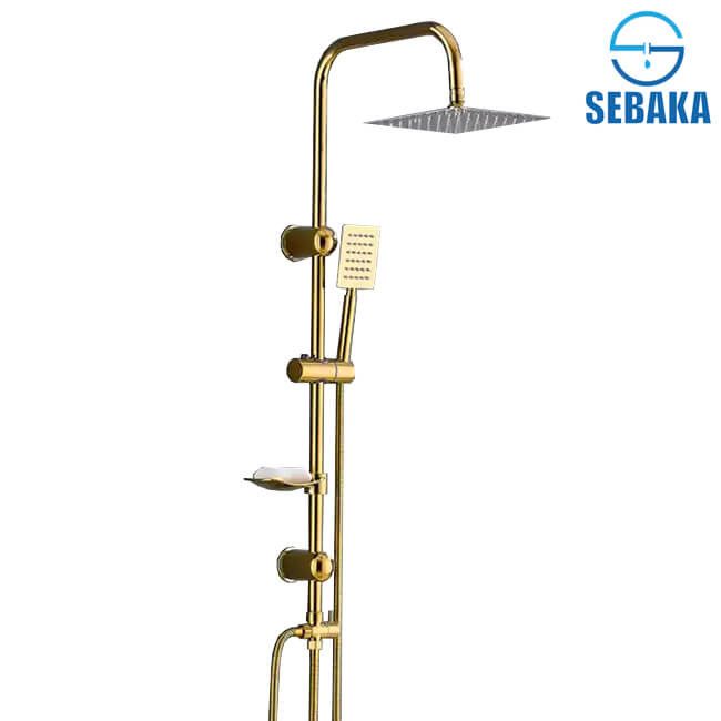 عامود مسطرة الدش الاستانلس الذهبي 2*1 StainlessSteel Golden Shower عامود مسطرة الدش الاستانلس الذهبي 2*1 StainlessSteel Golden Shower