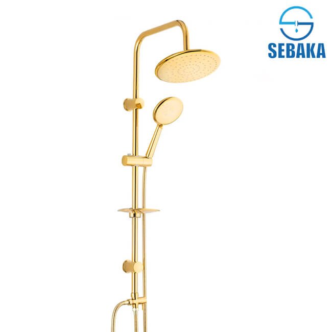 عامود مسطرة الدش سيركل الذهبي 2*1 Circle Golden Shower عامود مسطرة الدش سيركل الذهبي 2*1 Circle Golden Shower