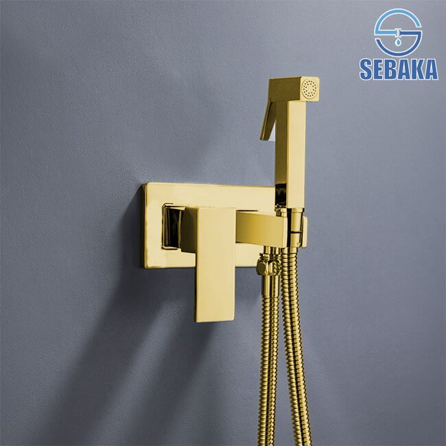 خلاط الشطاف الدفن المستطيل الذهبي هاندميكسر سخن و بارد من النحاس Rectangular Gold خلاط الشطاف الدفن المستطيل الذهبي هاندميكسر سخن و بارد من النحاس Rectangular Gold