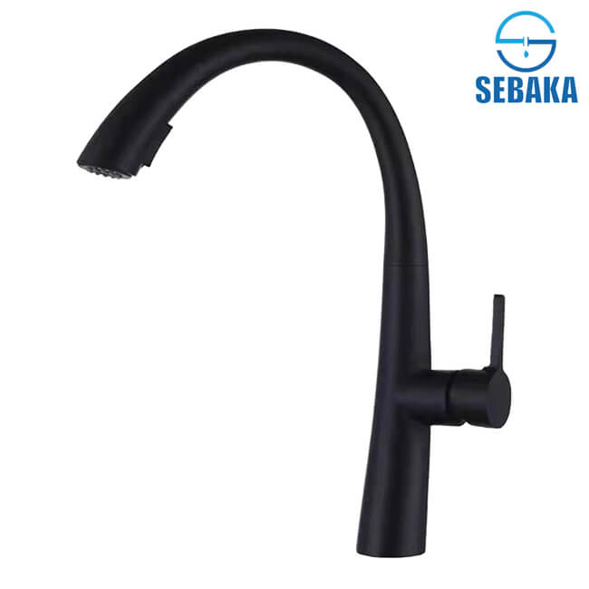 خلاط المطبخ الشداد الاسود براند برأس متحركة قابلة للسحب Brand Black Sprayer خلاط المطبخ الشداد الاسود براند برأس متحركة قابلة للسحب Brand Black Sprayer