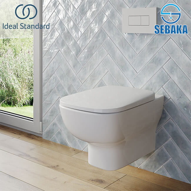 قاعدة مرحاض معلقة نيو ايسيدرا بالدش والمقبض من ايديال ستاندرد G282801 IdealStandard New ESEDRA قاعدة مرحاض معلقة نيو ايسيدرا من ايديال ستاندرد G2818001 IDEAL STANDARD New ESEDRA