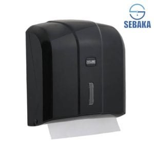 وراقة المناديل العريضة KH300B التركي لون أسود سعة 300 منديل من فيالي Vialli Paper Dispenser KH300B