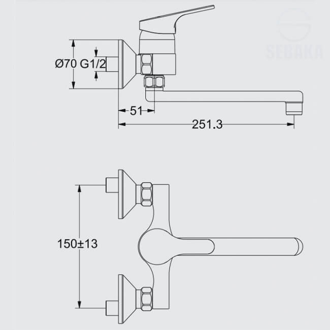 خلاط المطبخ سليم لاين B8599AA من إيديال ستاندرد SlimLine IdealStandard خلاط المطبخ سليم لاين B8599AA من إيديال ستاندرد SlimLine IdealStandard
