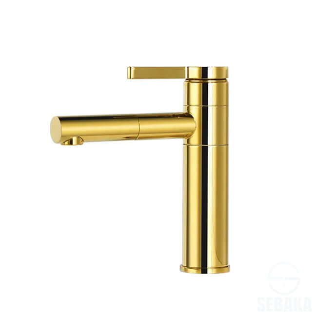 خلاط حوض ماستربيس الذهبي بقنطرة متحركة ارتفاع 20سم Golden Masterpiece خلاط حوض ماستربيس الذهبي بقنطرة متحركة ارتفاع 20سم Golden Masterpiece