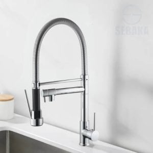 خلاط المطبخ الشيف سوبر 2*1 متحرك لون فضي Chef Super Kitchen Mixer 2x1 Chrome