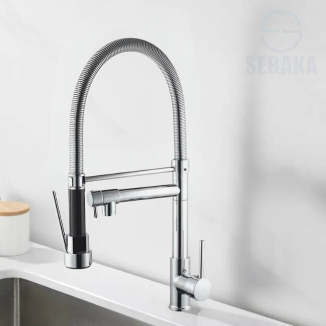 خلاط المطبخ الشيف سوبر 2*1 متحرك لون فضي Chef Super Kitchen Mixer 2x1 Chrome خلاط المطبخ الشيف سوبر 2*1 متحرك لون فضي Chef Super Kitchen Mixer 2x1 Chrome