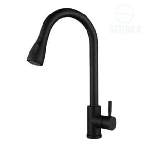 خلاط مطبخ شداد سيزر باللون الاسود برأس متحركة قابلة للسحب Caesar Black Sprayer