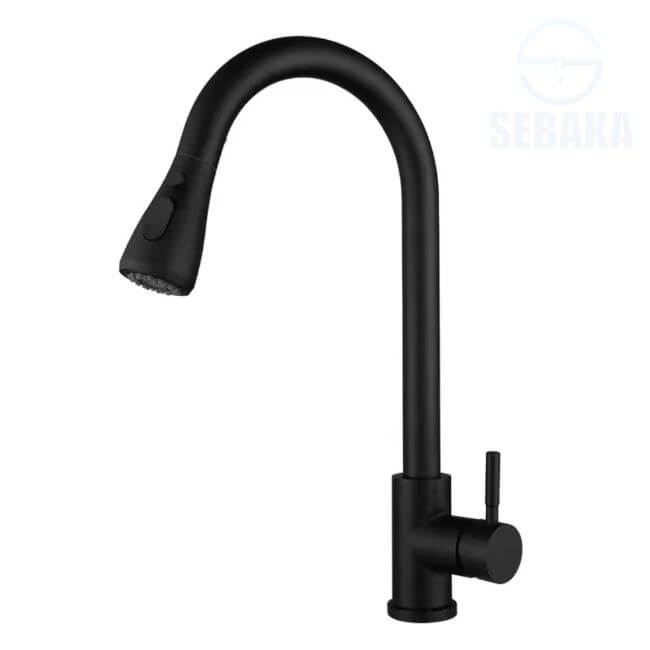 خلاط مطبخ شداد سيزر باللون الاسود برأس متحركة قابلة للسحب Caesar Black Sprayer خلاط مطبخ شداد سيزر باللون الاسود برأس متحركة قابلة للسحب Caesar Black Sprayer