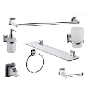 طقم إكسسوار الحمام سفن ستاندرد 7 قطع لون فضي Seven Standard Chrome