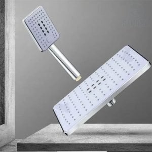 عامود مسطرة الدش عاكس 2x1 بالرأس المستطيل الكبير Aakes Shower