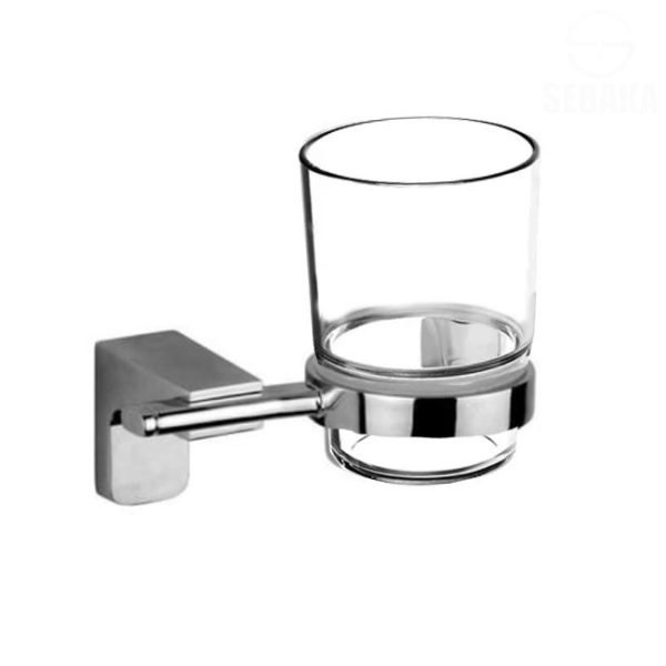 كوب فرش الأسنان التركي بالحامل النحاس الثقيل Bathroom Cup and Holder صنع في تركيا