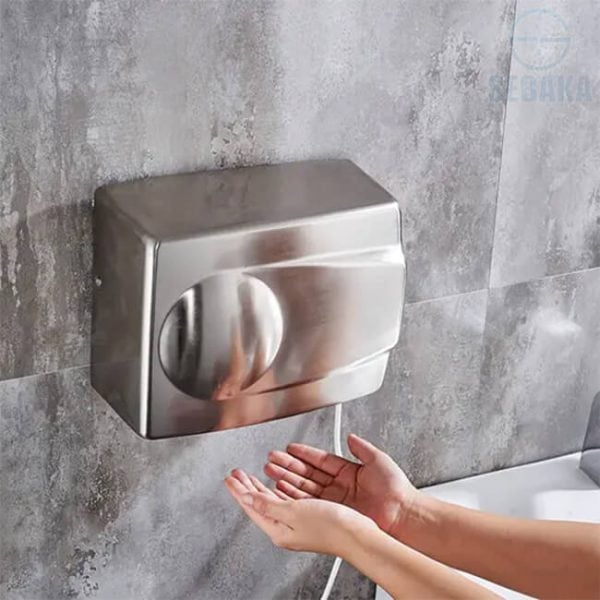 مجفف اليد بالهواء الاستانلس الكهربائي بسينسور يعمل بدون لمس Automatic Hand Dryer