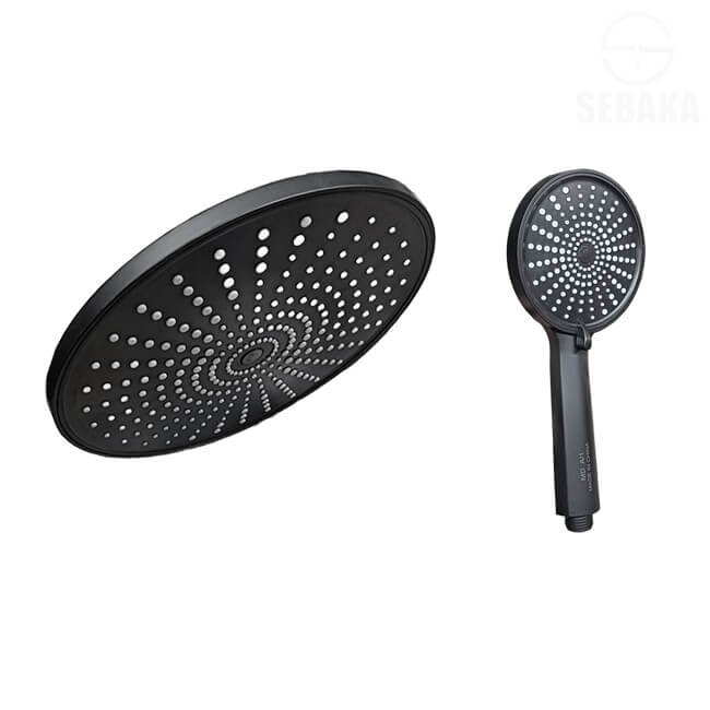 عامود مسطرة الدش MD Black الإقتصادية 2x1 بالرأس المدور الاسود MD Shower عامود مسطرة الدش MD Black الإقتصادية 2x1 بالرأس المدور الاسود MD Shower
