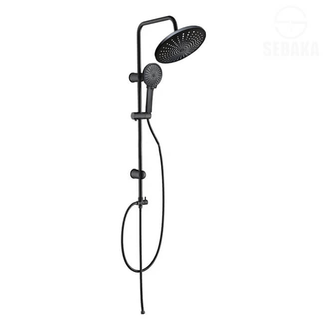 عامود مسطرة الدش MD Black الإقتصادية 2x1 بالرأس المدور الاسود MD Shower عامود مسطرة الدش MD Black الإقتصادية 2x1 بالرأس المدور الاسود MD Shower