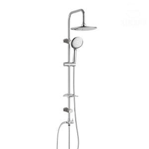 عامود مسطرة الدش كروم 2*1 باللون الفضي اللامع Chrome Shower