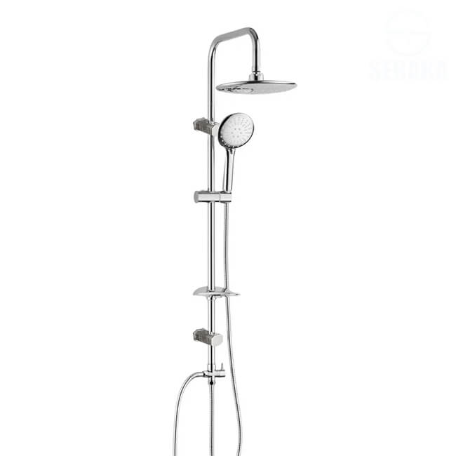 عامود مسطرة الدش كروم 2*1 باللون الفضي اللامع Chrome Shower عامود مسطرة الدش كروم 2*1 باللون الفضي اللامع Chrome Shower