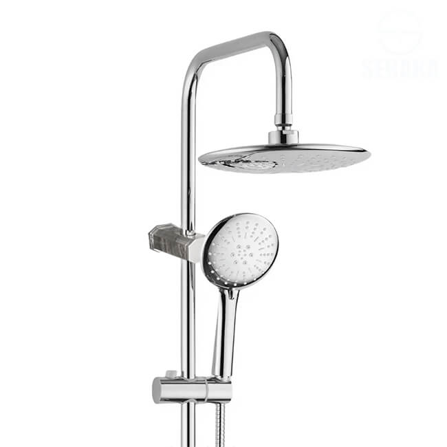 عامود مسطرة الدش كروم 2*1 باللون الفضي اللامع Chrome Shower عامود مسطرة الدش كروم 2*1 باللون الفضي اللامع Chrome Shower