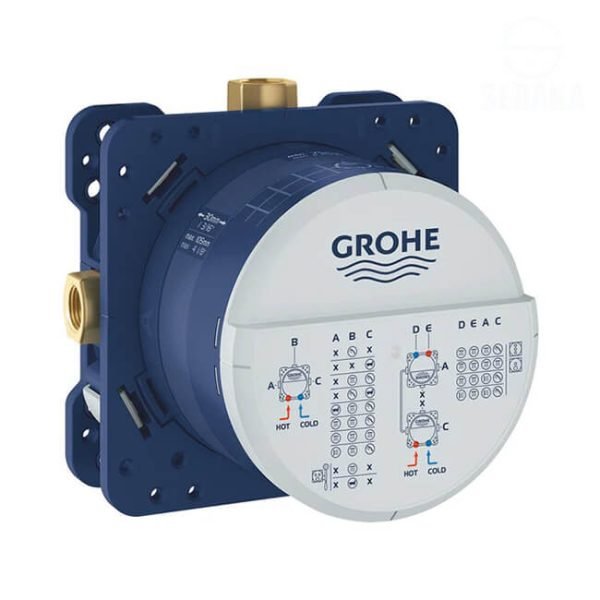جسم رابيدو سمارت بوكس لخلاط الدش/البانيو الدفن 3 مخرج من جروهي Rapido SmartBox GROHE 356