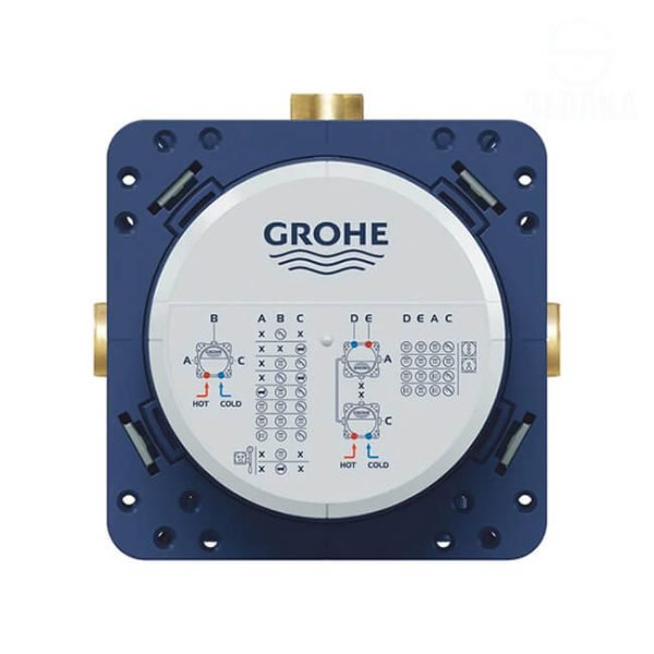 جسم رابيدو سمارت بوكس لخلاط الدش/البانيو الدفن 3 مخرج من جروهي Rapido SmartBox GROHE 356