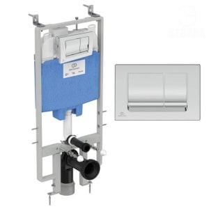 خزان الدفن بروسيس شاسيه كامل R014367 بالوش M1 R0108AAC سيفون داخل الحائط IdealStandard Prosys