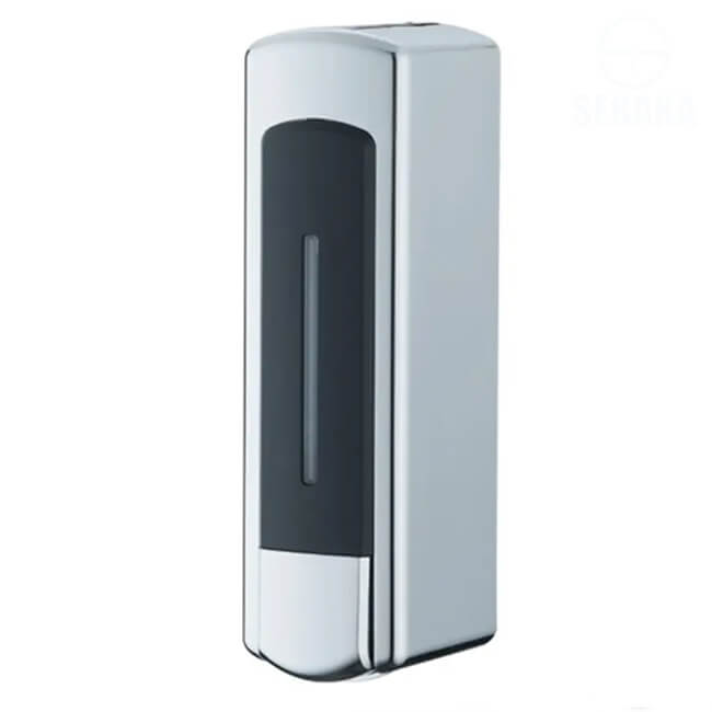 ديسبنسر خزان الصابون P1 لون فضي لامع سعة 500مم يثبت على الحائط ضاغط صابون Soap Dispenser ديسبنسر خزان الصابون P1 لون فضي لامع سعة 500مم يثبت على الحائط ضاغط صابون Soap Dispenser