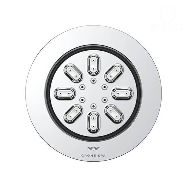 شاور جيت سبارين مدور لون فضي بشكلين لرش المياه وش بالجسم الدفن جروهي 26801000 GROHE SpaRain (طلب مسبق) شاور جيت سبارين مدور لون فضي بشكلين لرش المياه وش بالجسم الدفن جروهي 26801000 GROHE SpaRain