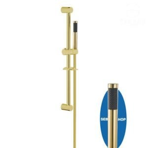 عامود مسطرة الدش كروما 1*1 بالهد الاستانلس لون ذهبي Chroma Shower Set
