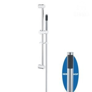 عامود مسطرة الدش كروما 1*1 لون فضي بالهد الاستانلس لون فضي Chroma Shower Set