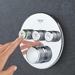 وش خلاط الدش/البانيو الدفن جروثيرم 3 مخرج المدور من جروهي Grohtherm SmartControl 29121000 GROHE