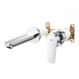 خلاط حوض الحمام الدفن باو ايدج باللون الفضي من جروهي بالوش و الجسم 20474001 GROHE BauEdge