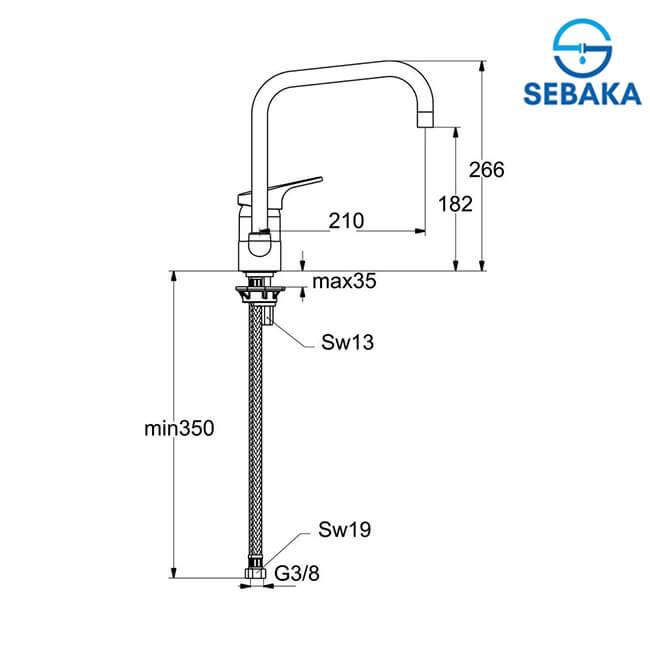 خلاط المطبخ سليم لاين بقنطرة متحركة B0561AA من إيديال ستاندرد SlimLine IdealStandard خلاط المطبخ سليم لاين بقنطرة متحركة B0561AA من إيديال ستاندرد SlimLine IdealStandard