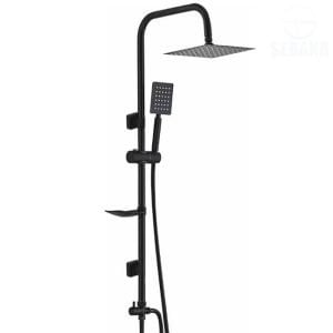 عامود مسطرة الدش الاستانلس الاسود 2*1 Black Shower