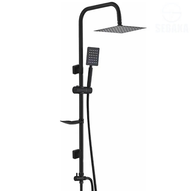 عامود مسطرة الدش الاستانلس الاسود 2*1 Black Shower عامود مسطرة الدش الاستانلس الاسود 2*1 Black Shower