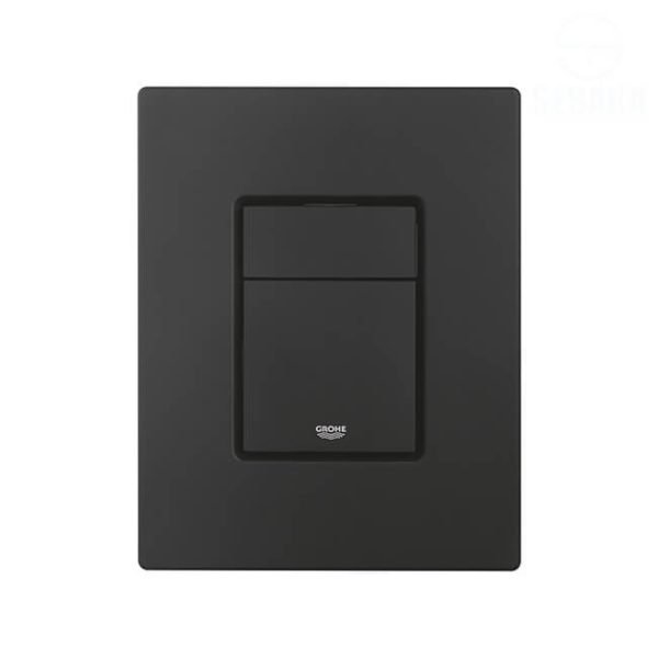 وش خزان الدفن جروهي الاسود مط المربع GROHE 38966KF0 Fantom Black Flush Plate