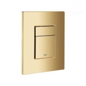 وش خزان الدفن جروهي الذهبي اللامع المربع GROHE 38732GL0 Cool Sunrise Flush Plate
